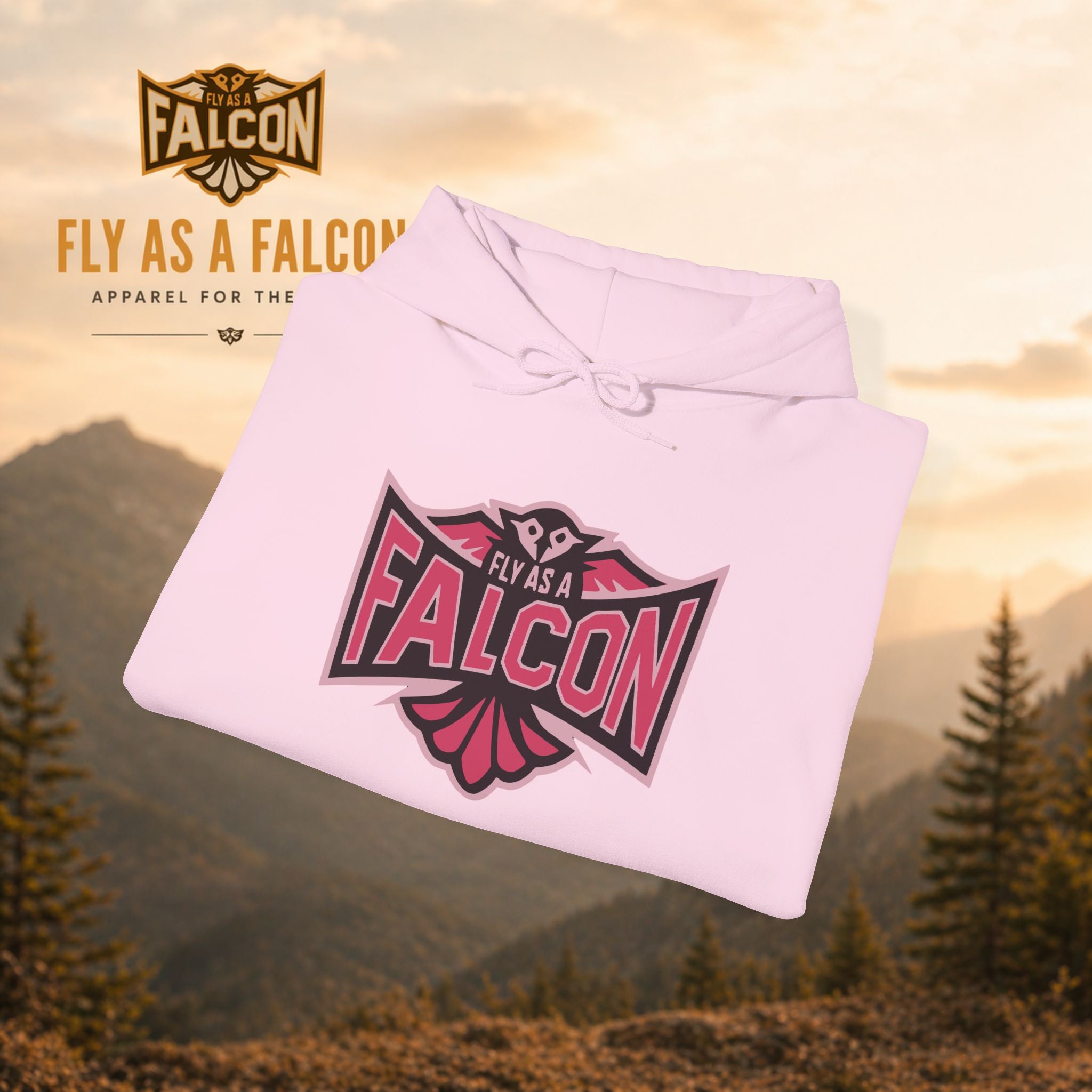 Fly As A Falcon Hoodie | Wild Rose