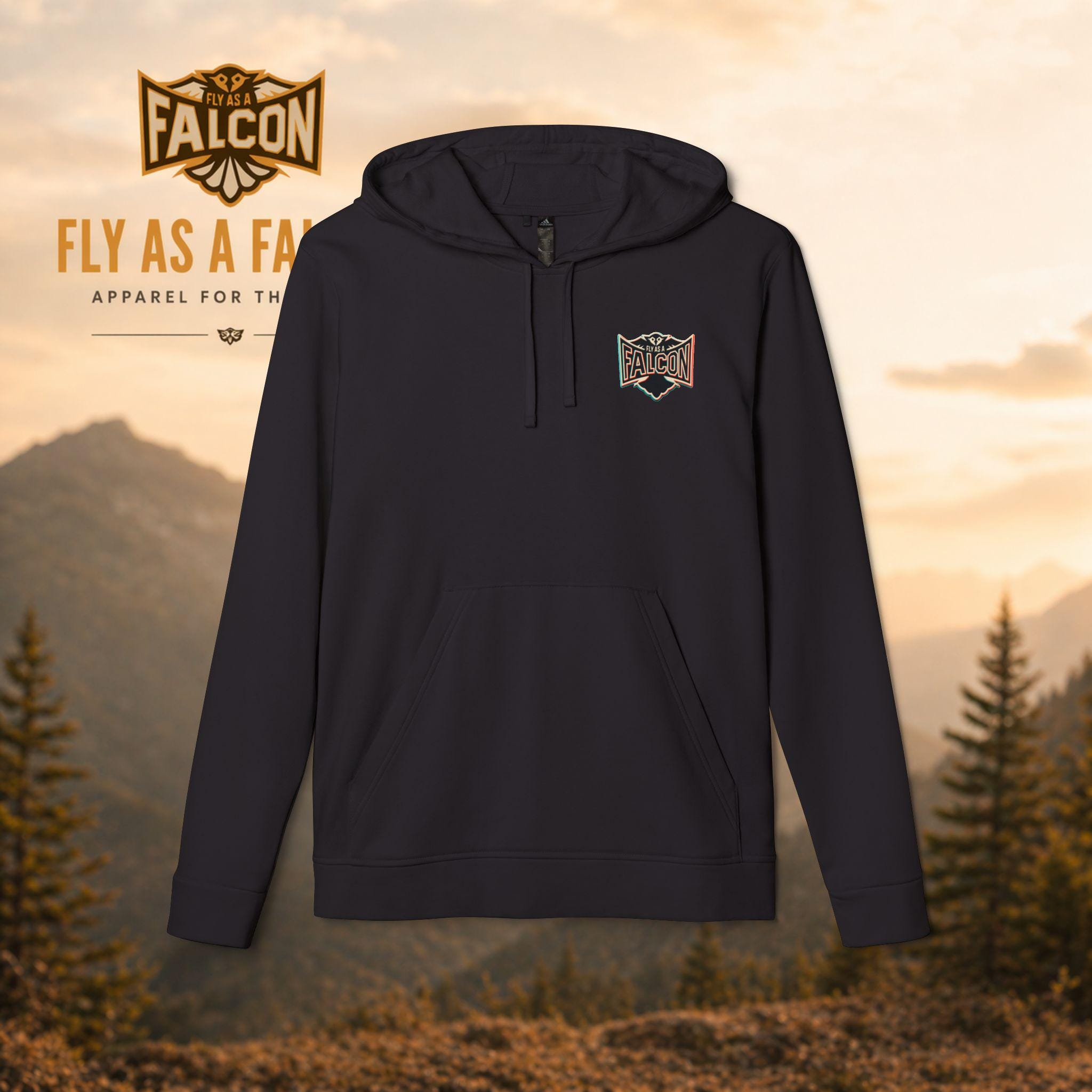 Fly As A Falcon Adidas Pullover Hoodie Retro 3D alternate view